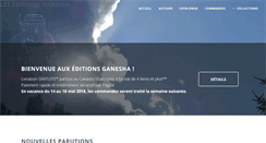 Desktop Screenshot of editions-ganesha.qc.ca